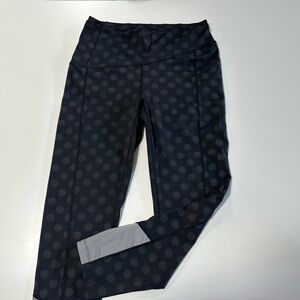 Oiselle Black Polka Dot Leggings